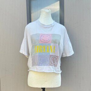 Large Abercrombie & fitch cropped nirvana shirt